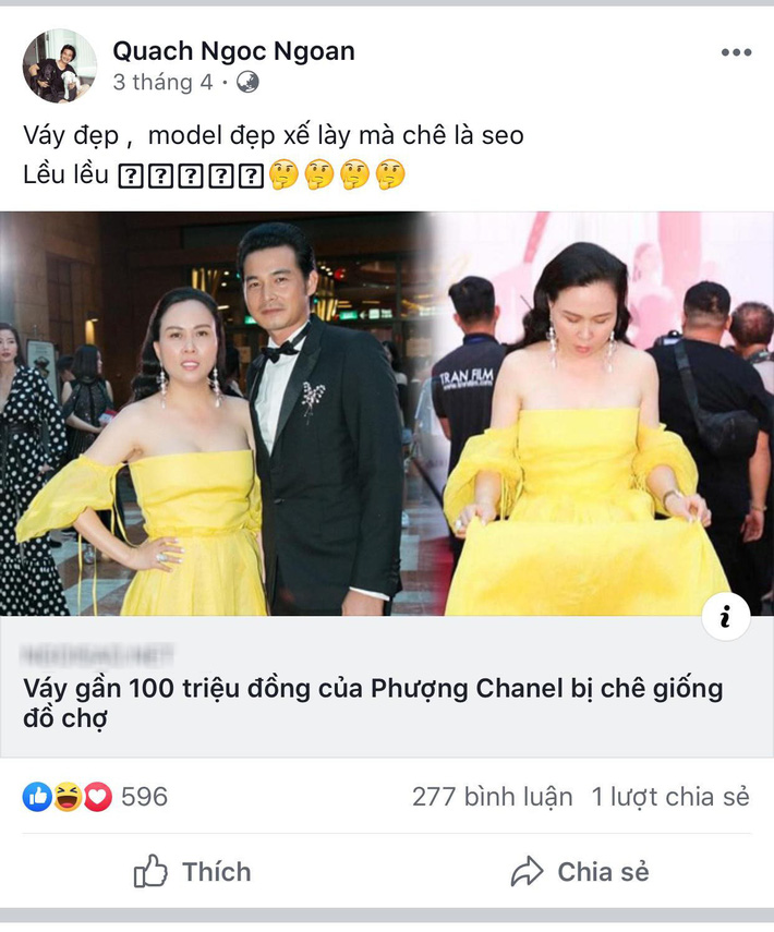 Mặc kệ gạch đá dư luận, Phượng Chanel vẫn là fashion icon trong mắt kẻ si tình” Ngọc Ngoan-4