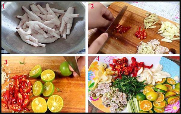 Chân gà ngâm sả tắc hương vị thơm ngon đậm đà-2