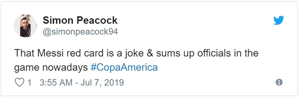 Cộng đồng mạng bất bình, phẫn nộ khi chứng kiến Messi phải nhận chiếc thẻ đỏ gây tranh cãi-7