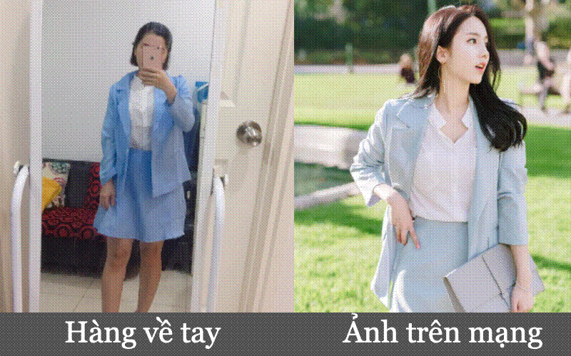 Phũ hơn người yêu cũ là mua hàng online: Cô gái hí hửng order set đồ điểm 10 thanh lịch, về tay bị chê chất vải như bao nilong đựng rau ngoài chợ-1