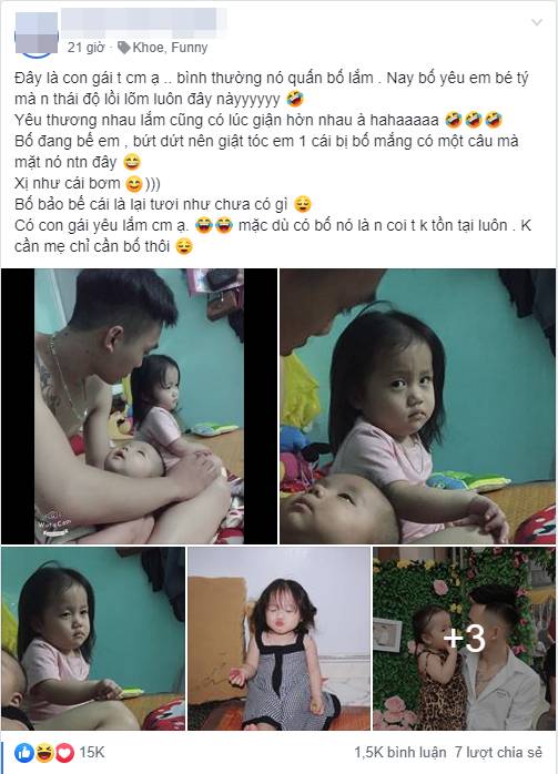 Mặc cho bố dỗ dành sau khi bị mắng, cô bé này vẫn có thái độ khó đỡ khiến dân mạng phải ôm bụng cười ngất-1