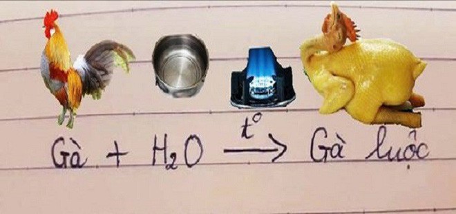 Cười ra nước mắt với phương trình Hoá học có một không hai của học sinh-1