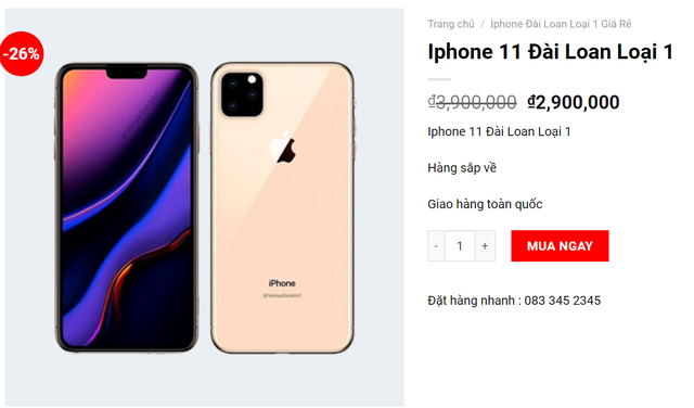 iPhone 11 chưa ra mắt, hàng nhái đã tràn ngập thị trường Việt-1