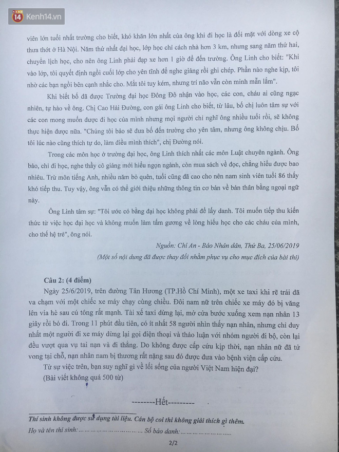 Đề thi để trở thành phóng viên của Học viện Báo chí: Từ bức ảnh Việt Nam ăn mừng chiến thắng AFF CUP 2018, viết 1 bài 500 chữ-2