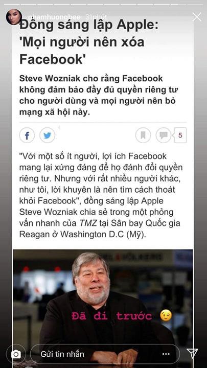 Sau khi bị chỉ trích vì dòng trạng thái nửa Tây nửa ta, Phạm Hương lại kêu gọi cư dân mạng hãy xóa Facebook?-1