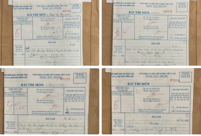 Tiếp vụ lùm xùm tại Đại học Điện lực: Hàng trăm bài thi chứa ký hiệu lạ?-2