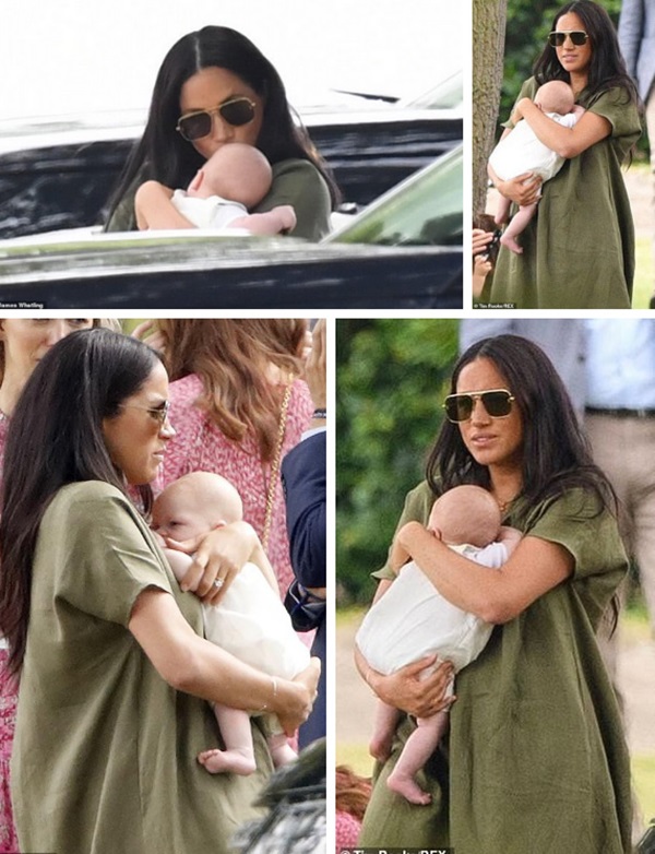 Meghan Markle lần đầu đưa bé Archie xuất hiện công khai nhưng nhìn cách nàng dâu hoàng gia bế con ai cũng thương cho đứa trẻ-3
