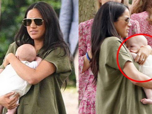 Meghan Markle lần đầu đưa bé Archie xuất hiện công khai nhưng nhìn cách nàng dâu hoàng gia bế con ai cũng thương cho đứa trẻ
