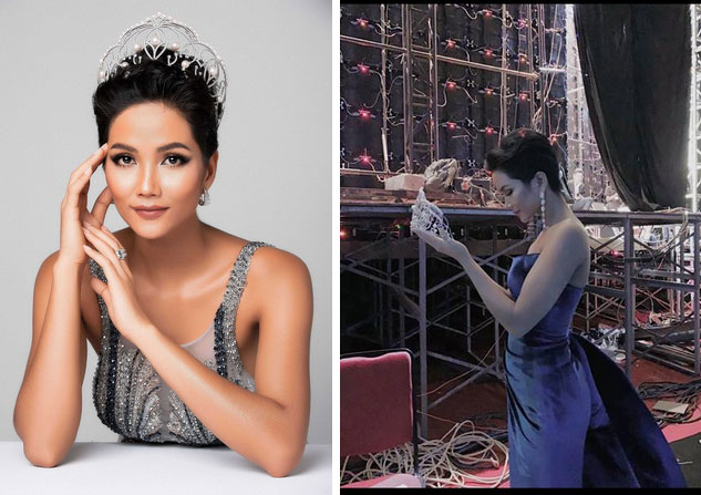 Dân tình thót tim khi thấy H’Hen Niê làm gãy vương miện gần 3 tỷ đồng-3