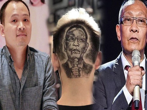 MC Lại Văn Sâm được fan xăm hình trên đầu và phản ứng của con trai
