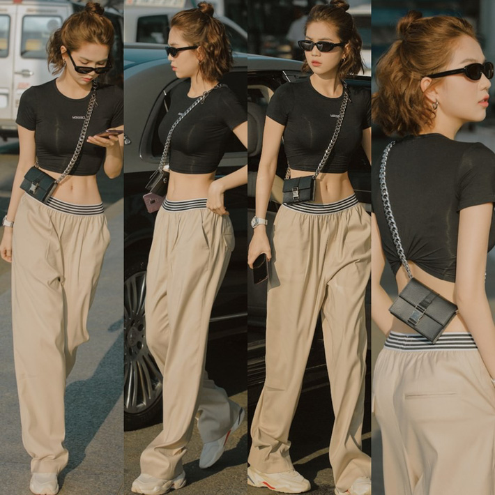 Ngọc Trinh khoe rãnh bụng siêu hot, nhưng 1 chi tiết kém duyên này lại phá hỏng cả set đồ-1