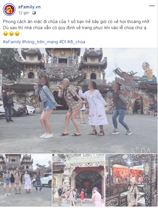 Mặc váy ngắn cũn cỡn khi tới ngôi chùa nổi tiếng ở Đà Lạt, nhóm bạn trẻ khiến dân mạng tranh cãi gay gắt-1