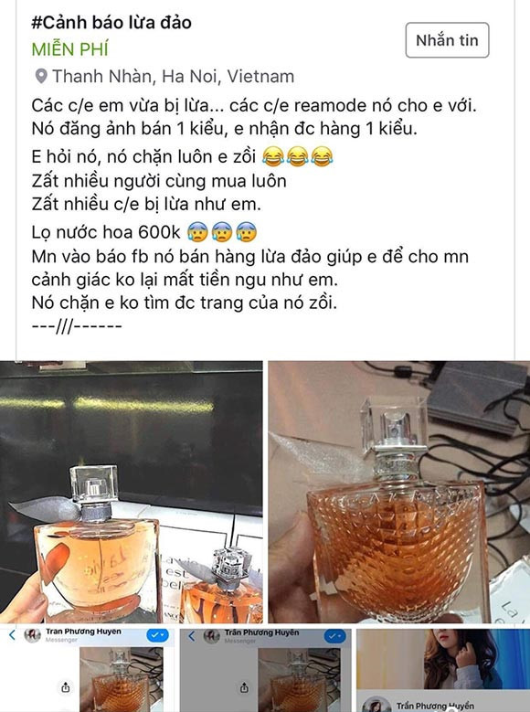 Mua nước hoa Pháp xách tay siêu rẻ, khách hàng bị lừa cay đắng-1