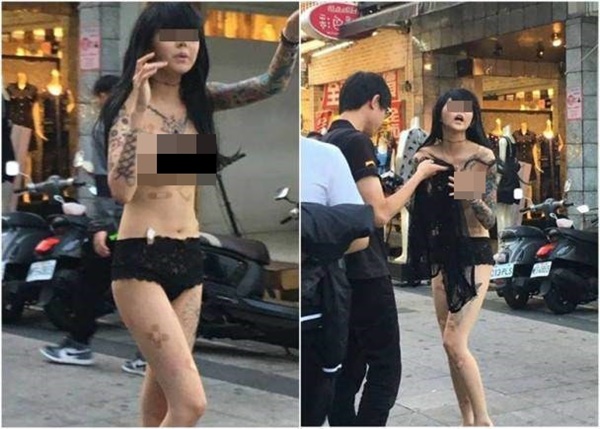 Cô gái mặc độc quần chíp, lộ vòng 1 dưỡn dẹo thả dáng khiến dân tình náo loạn-2