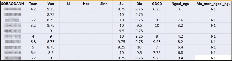 Những thí sinh có tổng điểm thi THPT quốc gia 2019 cao nhất các tổ hợp-4