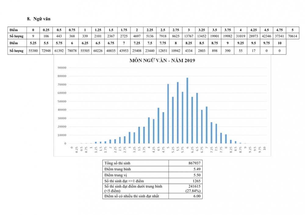 Hơn 3.000 thí sinh trượt tốt nghiệp vì bị điểm liệt thi THPT Quốc gia 2019-1