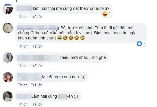 Linh Chi đăng ảnh Lâm Vinh Hải gục đầu vào đùi khi vợ làm nail, dân mạng tố làm màu, bắt chước Tâm Tít-10