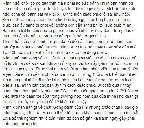 Chi 2 triệu đặt bánh tại cửa hàng nổi tiếng, nào ngờ khách nói một đằng nhân viên làm một nẻo, sai rồi còn đùn đẩy trách nhiệm-2