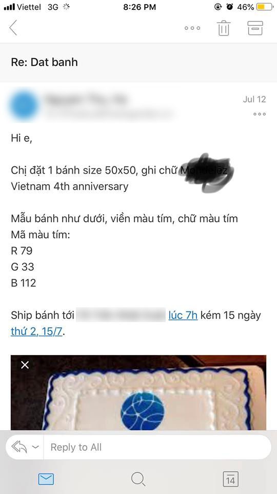 Chi 2 triệu đặt bánh tại cửa hàng nổi tiếng, nào ngờ khách nói một đằng nhân viên làm một nẻo, sai rồi còn đùn đẩy trách nhiệm-3