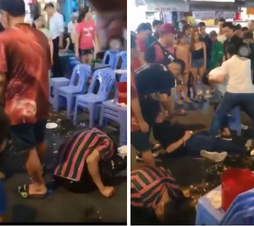 3 thanh niên liên tục giãy giụa, co giật, sùi bọt mép giữa phố Bùi Viện nghi do sử dụng cỏ Mỹ kết hợp bóng cười-1