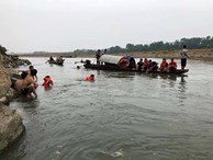 Rủ nhau tắm sông Đà, 4 thanh niên bị đuối nước, hiện đã tìm thấy 3 thi thể