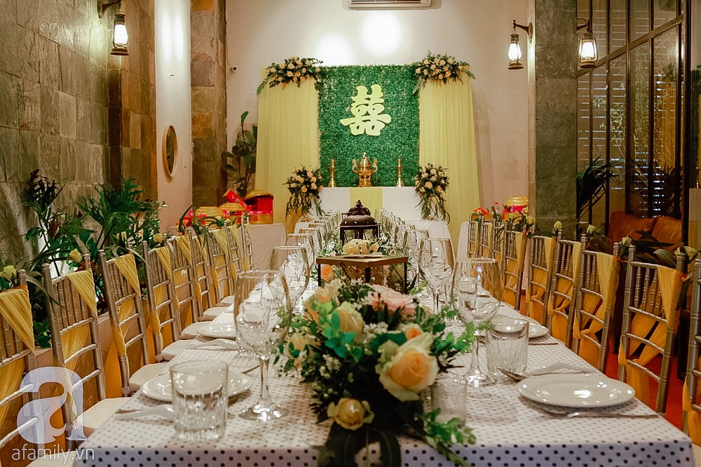 Cận cảnh không gian hôn lễ ngọt ngào, ấm cúng của Thu Thủy và chồng điển trai-1