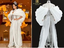 H'Hen Niê lại gây ngỡ ngàng với trang phục 'trên công chúa, dưới kỵ sĩ' khi công bố cuộc thi Hoa hậu Hoàn vũ 2019 H'Hen Niê lại gây ngỡ ngàng với trang phục 'trên công chúa, dưới kỵ sĩ' khi công bố cuộc thi Hoa hậu Hoàn vũ 2019