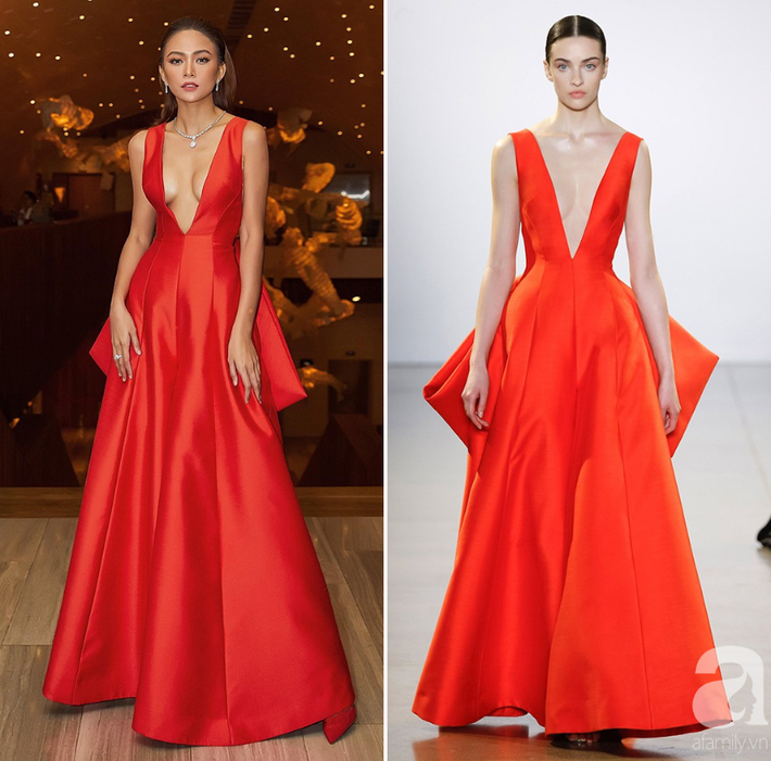 Vòng 1 nảy nở đúng là sexy nhưng lại khiến Mâu Thủy thua đẹp” siêu mẫu quốc tế khi diện đầm của NTK Công Trí-4