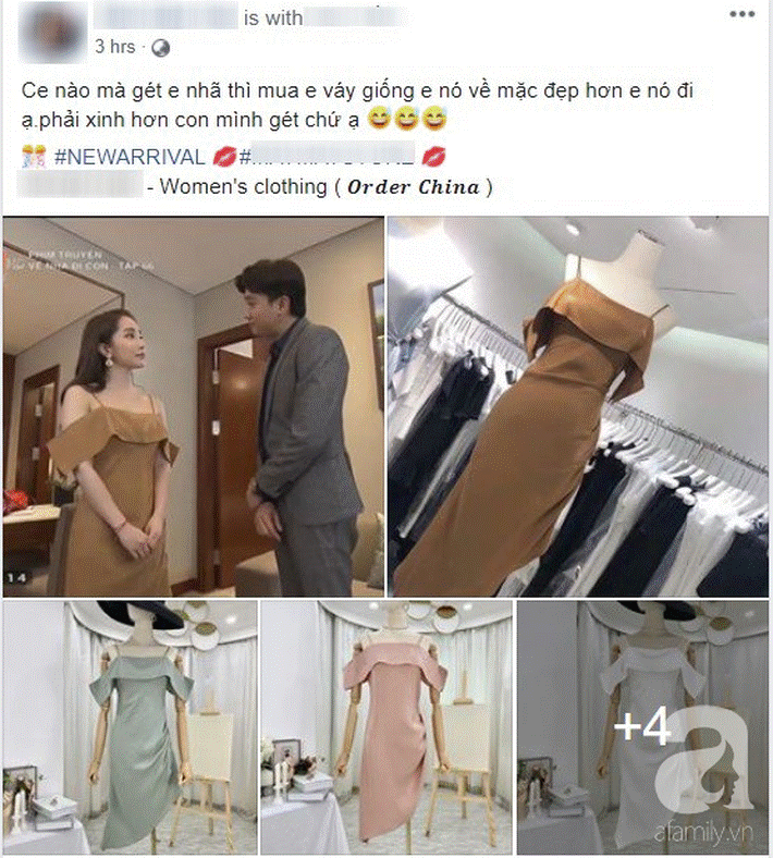 Váy giống Nhã (Về Nhà Đi Con) được hội bán hàng online thi nhau rao, nhưng dân tình lại quyết tẩy chay và gọi là váy tiểu tam-2