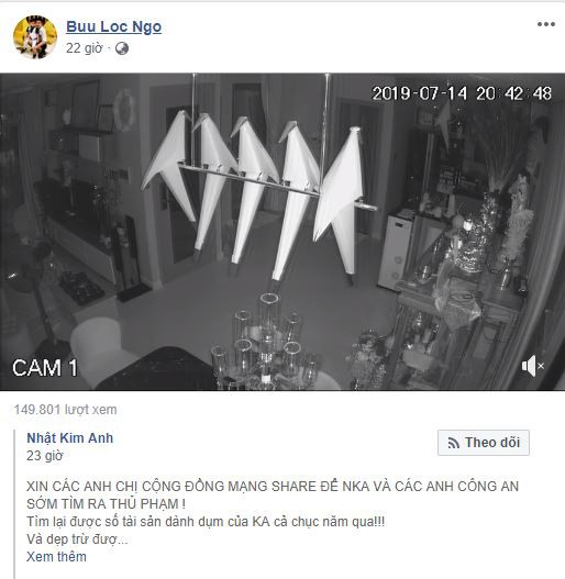 Phản ứng bất ngờ của chồng cũ Nhật Kim Anh khi nữ ca sĩ bị trộm đột nhập vào nhà lấy cắp 5 tỷ đồng-1