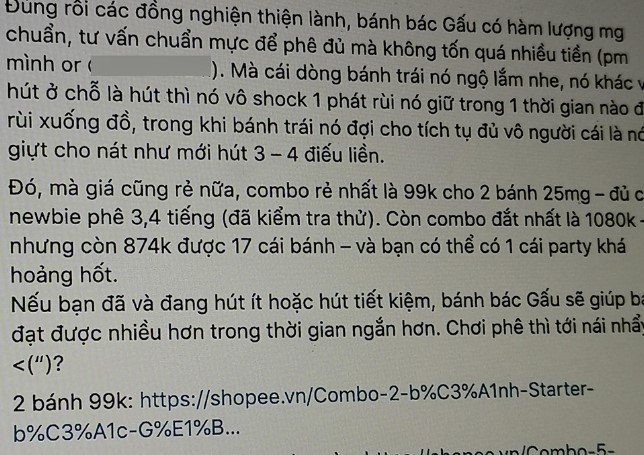 Bánh cần sa được ngang nhiên rao bán trên Shopee với mô tả Giật cho nát người?-2