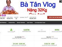 Sau hơn 1 tháng Youtube bật chức năng kiếm tiền, thu nhập 'khủng' của bà Tân Vlog khiến ai nghe xong cũng choáng Sau hơn 1 tháng Youtube bật chức năng kiếm tiền, thu nhập 'khủng' của bà Tân Vlog khiến ai nghe xong cũng choáng