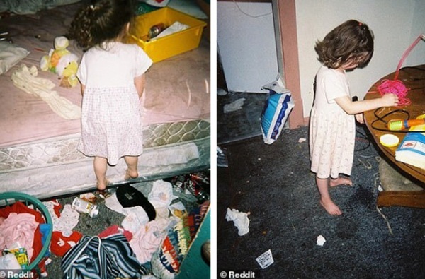 Tuổi thơ của cô gái trẻ có mẹ nghiện ngập gây xúc động mạnh: Nằm trên giường đầy kim tiêm, sống trong căn nhà hệt như bãi rác-2