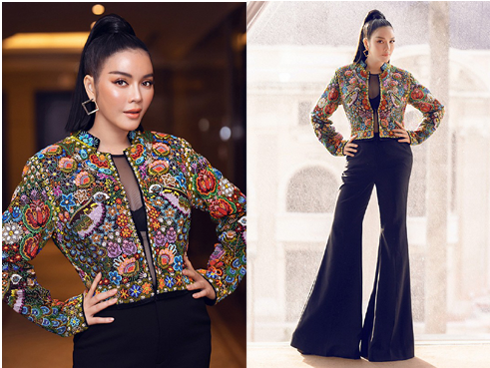 Lý Nhã Kỳ tái xuất với áo khoác gắn hàng triệu viên đá quý, khoe bra táo bạo sau thời gian “ở ẩn” trồng rau nuôi gà