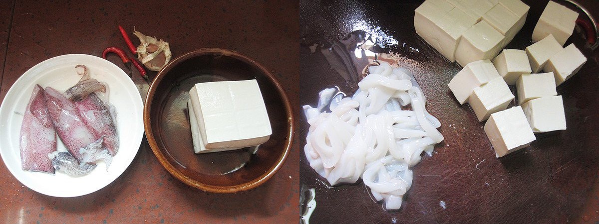 Bữa tối không dầu mỡ mà cực ngon với món đậu hũ hấp mực siêu hấp dẫn-1