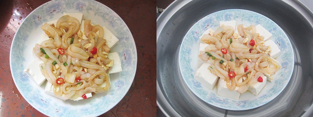 Bữa tối không dầu mỡ mà cực ngon với món đậu hũ hấp mực siêu hấp dẫn-4