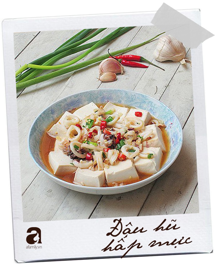Bữa tối không dầu mỡ mà cực ngon với món đậu hũ hấp mực siêu hấp dẫn-5