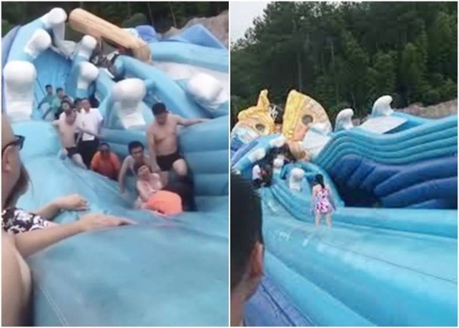 Nhà phao trượt nước bị sụp vì quá tải khiến 1 bé gái 8 tuổi tử vong và nhiều người khác bị thương-1