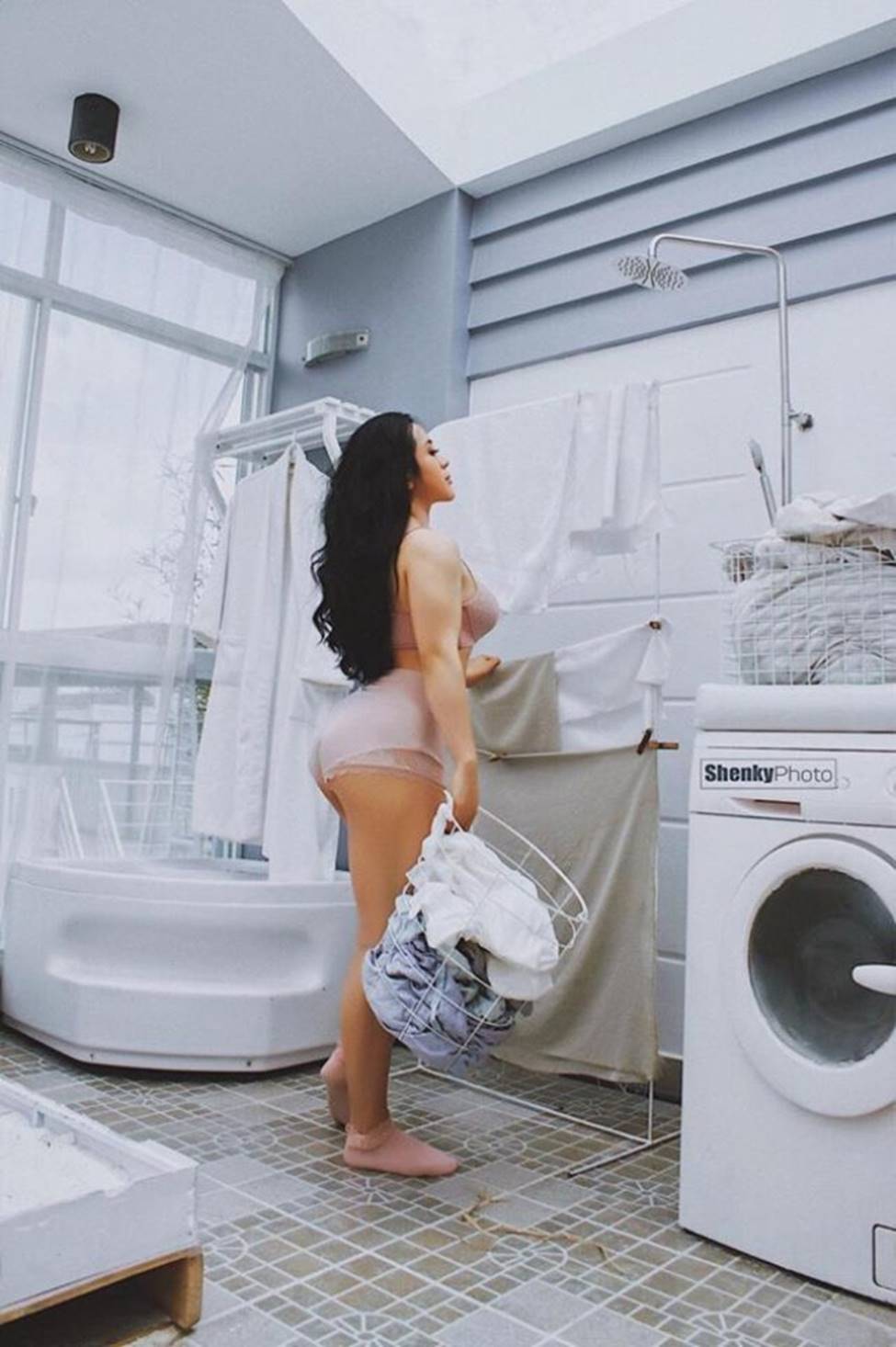 Hot trend: Diện đồ màu da đến phòng tập, ra đường-2