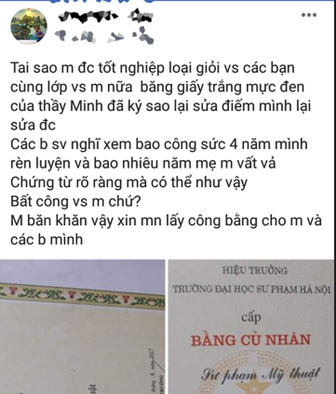 Hai năm sau tốt nghiệp, nhiều sinh viên ĐH Sư phạm Hà Nội bị hạ từ bằng Giỏi xuống Khá không một lý do-1