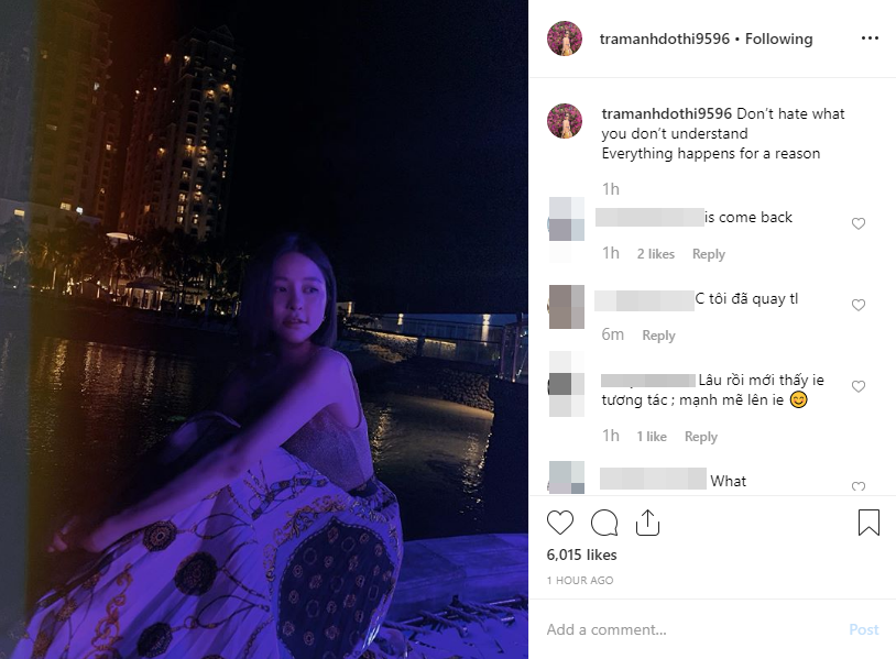 Hot girl Trâm Anh xuất hiện sau 3 tháng ở ẩn vì ảnh hưởng scandal clip nóng, đăng tải dòng trạng thái đầy ẩn ý-1