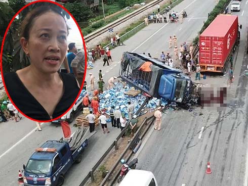Người mẹ khóc ngất gọi tên nam sinh lớp 12 bị xe tải đè chết: Con tỉnh dậy về với mẹ đi mà!-11