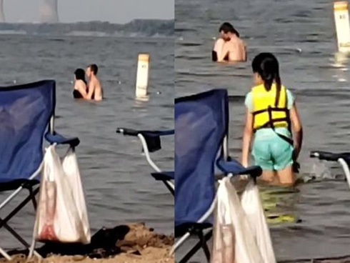 Cặp đôi mây mưa trên cầu đi bộ, phát ra âm thanh khó chịu khiến người xung quanh choáng váng-3