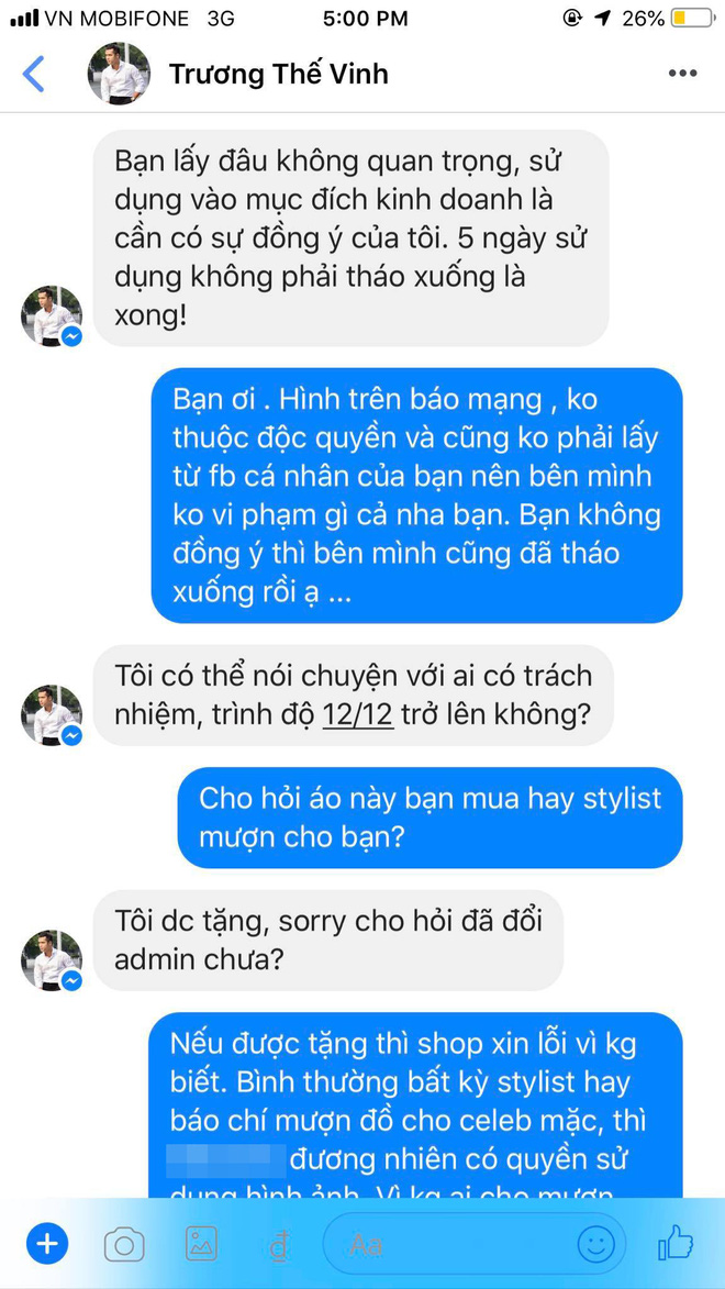 Trương Thế Vinh gay gắt đòi phí quảng cáo 25 triệu, chỉ nói chuyện với trình độ 12/12 khi bị nhãn hàng sử dụng hình ảnh trái phép-5