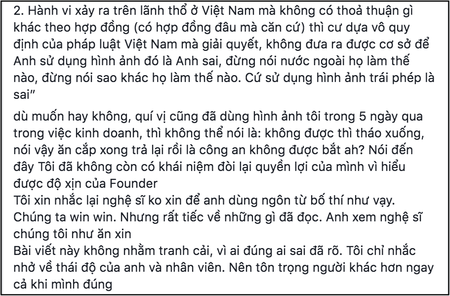 Trương Thế Vinh gay gắt đòi phí quảng cáo 25 triệu, chỉ nói chuyện với trình độ 12/12 khi bị nhãn hàng sử dụng hình ảnh trái phép-14