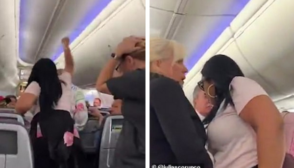Phát hiện bạn trai soi gái trên máy bay, cô gái nổi cơn tam bành ra tay trừng trị khiến cả chuyến bay được phen náo loạn-2