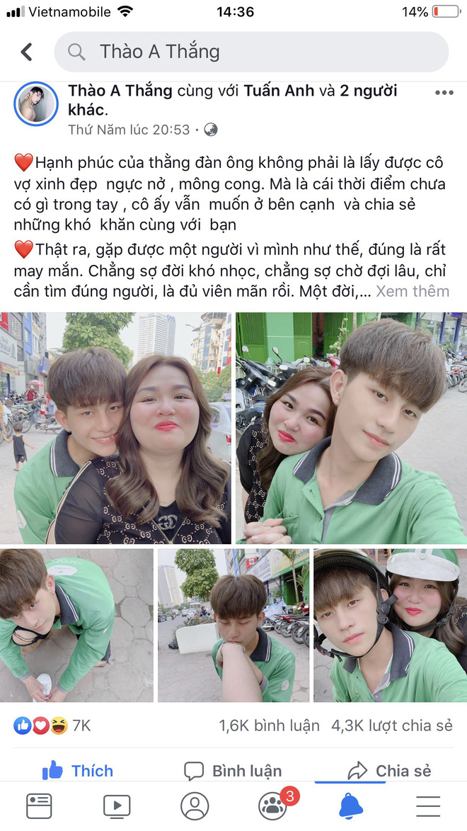 Hot boy Grab khoe chuyện tình ngọt ngào bên nàng mập, chi tiết khiến họ bị chỉ trích sống ảo-2