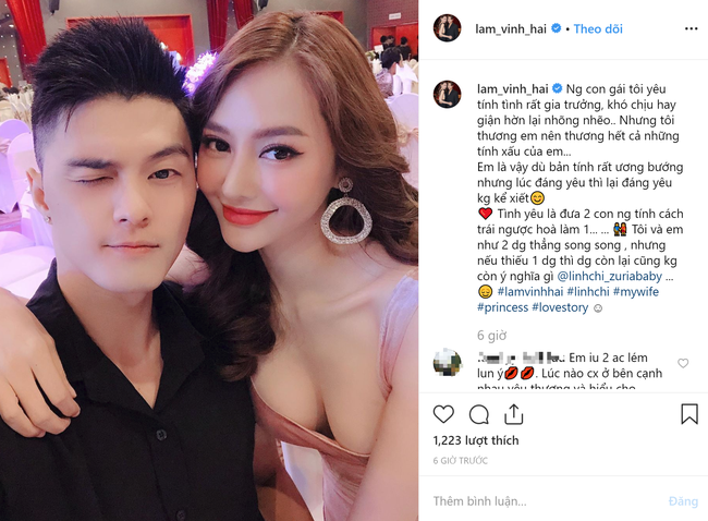 Lâm Vinh Hải lên tiếng vạch trần tính xấu khó chấp nhận của Linh Chi, tiết lộ chuyện tình như 2 đường thẳng song song-1