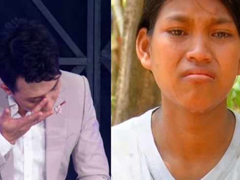 Trấn Thành khóc nức nở, tặng 10 triệu cho 3 chị em ruột mồ côi, chỉ được ăn cơm với muối