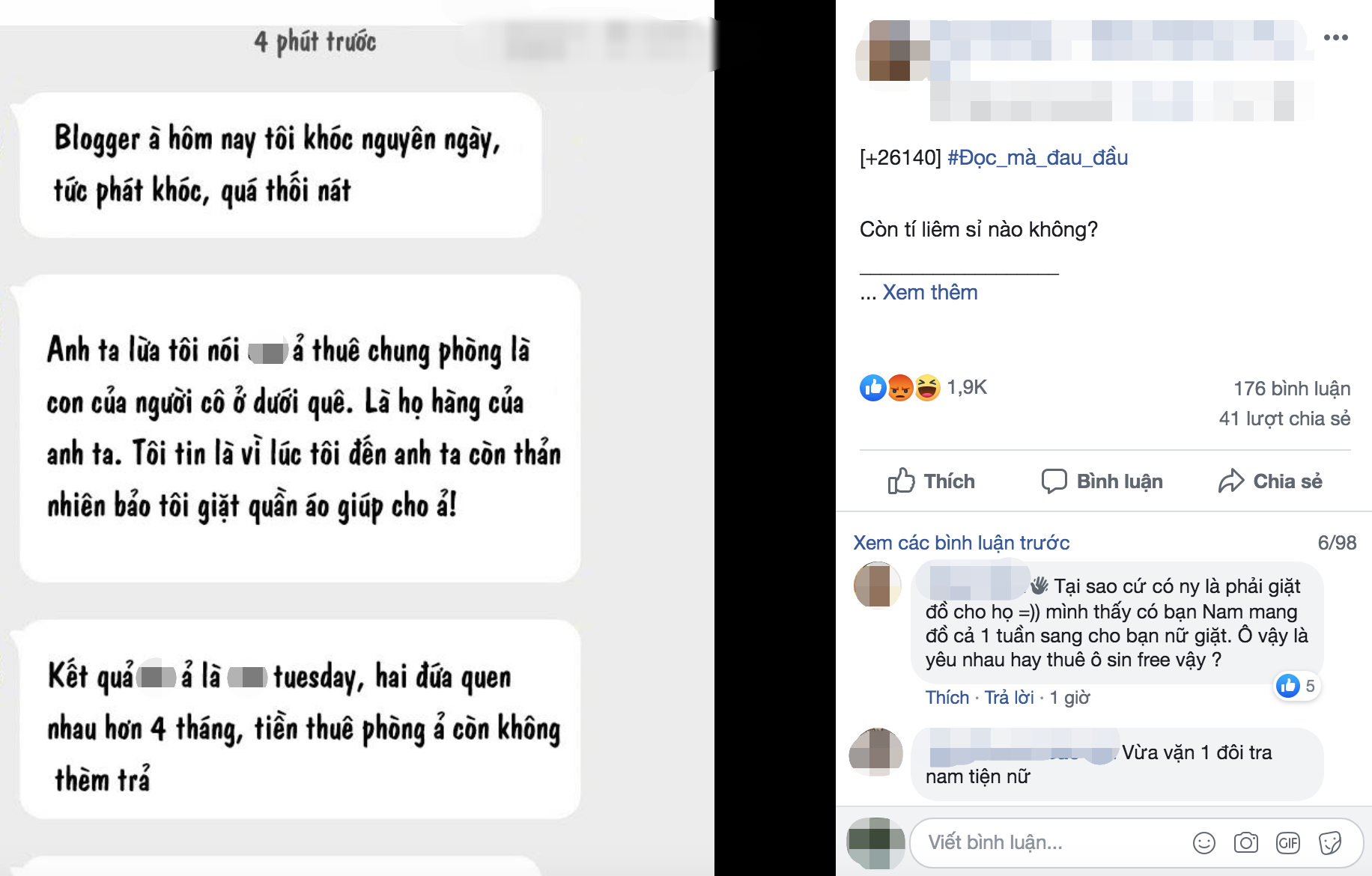 Người yêu dắt em họ về ở cùng, cô nàng ngã ngửa khi nhận ra cú lừa siêu to khổng lồ-1